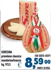 Latteria Soresina - Provolone Classico Mandarino Kg.9/3.5 Latteria Soresina - Provolone Classico Mandarino Kg.9/3.5