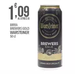 Warsteiner - Birra Brewers Gold Warsteiner - Birra Brewers Gold