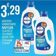 Napisan - Additivo Igienizzante Classico/Colorati/Odor Stop