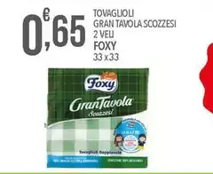 Foxy - Tovaglioli Gran Tavola Scozzesi 2 Veli