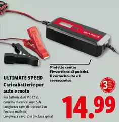 Ultimate Speed - Caricabatterie Per Auto E Moto
