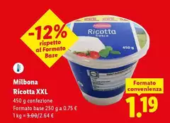 Milbona - Ricotta Xxl
