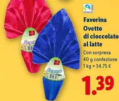 Favorina - Ovetto Di Cioccolato Al Latte
