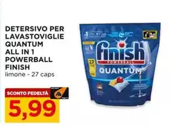 Finish - Detersivo Per Lavastoviglie Quantum All In 1 Powerball Finish - Detersivo Per Lavastoviglie Quantum All In 1 Powerball