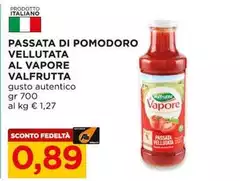 Valfrutta - Passata Di Pomodoro Vellutata Al Vapore