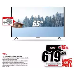 TCL - Tv Q-Mini Led 65" 65C6K