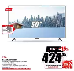 TCL - Smart Tv 50" 50G6K