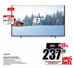 Philips - Smart TV 43PUS7000