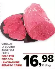 Solo - Girello Di Bovino Adulto A Fette Per PDV Con Lavorazione Solo - Girello Di Bovino Adulto A Fette Per PDV Con Lavorazione