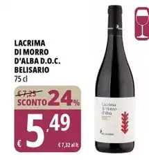 Belisario - Lacrima Di Morro D'Alba D.O.C. Belisario - Lacrima Di Morro D'Alba D.O.C.