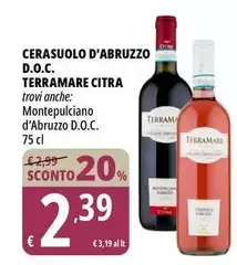 Terramare - Cerasuolo D'Abruzzo D.O.C. Terramare - Cerasuolo D'Abruzzo D.O.C.