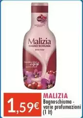 Malizia - Bagnoschiuma- Varie Profumazioni Malizia - Bagnoschiuma- Varie Profumazioni