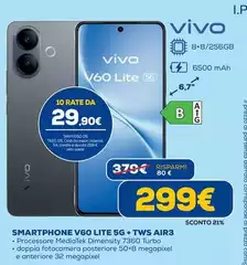 Vivo - Smartphone V60 Lite 5G + TWS AIR3 Vivo - Smartphone V60 Lite 5G + TWS AIR3