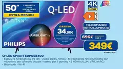 Philips - Q-Led Smart 50PUS8400
