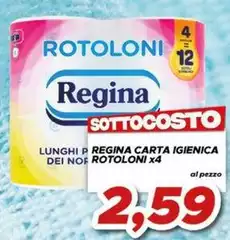 Regina - Carta Igienica Dei Nof Rotoloni