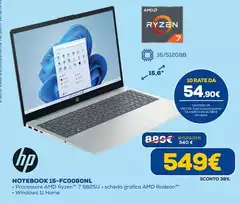 HP - Notebook 15-FC0080NL