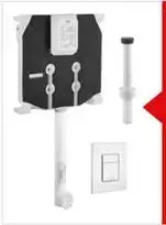 Grohe - Kit Cassetta Wc A Incasso Con Placca Bianca E Canotto Di Collegamento