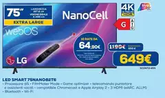 LG - Led Smart 75NANO82T6