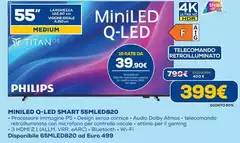Philips - Miniled Q-Led Smart 55MLED820
