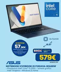 Asus - Notebook Vivobook 15 F1504VA-BQ126W