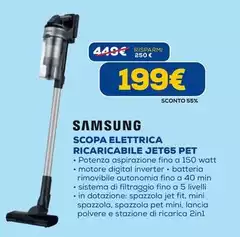 Samsung - Scopa Elettrica Ricaricabile Jet65 Pet