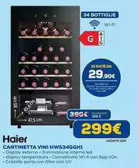 Haier - Cantinetta Vini HWS34GGH1 Haier - Cantinetta Vini HWS34GGH1
