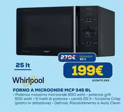 Whirlpool - Chef Plus Microonde A Libera Installazione-MCP 345 BL