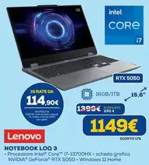 Lenovo - Notebook Loq 3