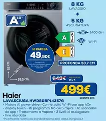 Haier - Lavasciuga HWD80BP14357G