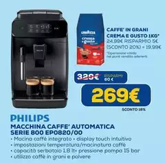 Philips - 800 Series Series 800 EP0820/00 Macchine Da Caffè Automatica