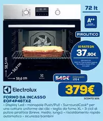 Electrolux - Forno Da Incasso EOF4P46TX2