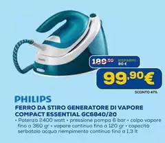 Philips - PerfectCare Compact Essential GC6840/20 Ferro Generatore Di Vapore