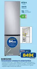 Samsung - RB38T607BS9 Frigorifero Combinato EcoFlex Libera Installazione Con Congelatore 2M 387 L Classe B, Inox Samsung - RB38T607BS9 Frigorifero Combinato EcoFlex Libera Installazione Con Congelatore 2M 387 L Classe B, Inox