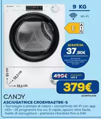 Candy - Asciugatrice CROEH9A2TBE-S