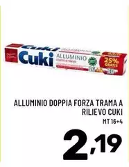 Cuki - Alluminio Doppia Forza Trama A Rilievo