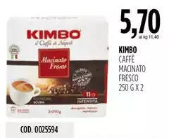 Kimbo - Caffè Macinato Fresco