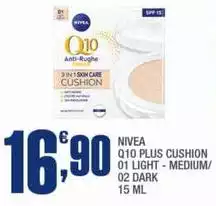 Nivea - Q10 Plus Cushion 01 Light - Medium/ 02 Dark Nivea - Q10 Plus Cushion 01 Light - Medium/ 02 Dark
