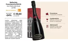 Franciacorta - Bellavista DOCG Brut Teja O Alla Scala Franciacorta - Bellavista DOCG Brut Teja O Alla Scala