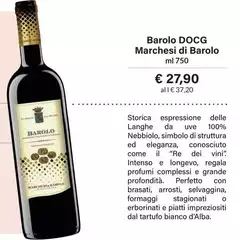 Intenso - Barolo DOCG Marchesi Di Barolo