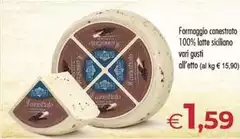 Formaggio Conestrato 100% Latte Siciliono