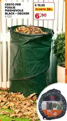 Cesto Per Foglie Pieghevole Black + Decker Cesto Per Foglie Pieghevole Black + Decker