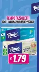 Tempo -  Fazzoletti Veli Natural&Soft Protect