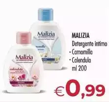 Malizia - Detergente Intimo Camomilla Malizia - Detergente Intimo Camomilla