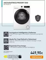 Candy - Asciugatrice Prodry 500 BR 9N2BX-S Candy - Asciugatrice Prodry 500 BR 9N2BX-S