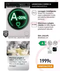 Haier - Lavasciuga X Serie 11 HWD120BD16397EUS