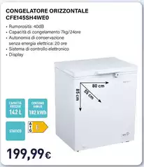 Electroline - Congelatore Orizzontale CFE145SH4WE0