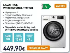 Electroline - Lavatrice WRTHSWM10ASTMWH