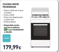Electroline - Cucina 50Cm FSCE50G4A Electroline - Cucina 50Cm FSCE50G4A