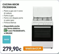 Electroline - Cucina 60Cm FSCE60G4A