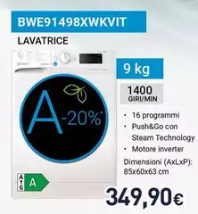 Indesit - BWE91498XWKVIT Lavatrice 